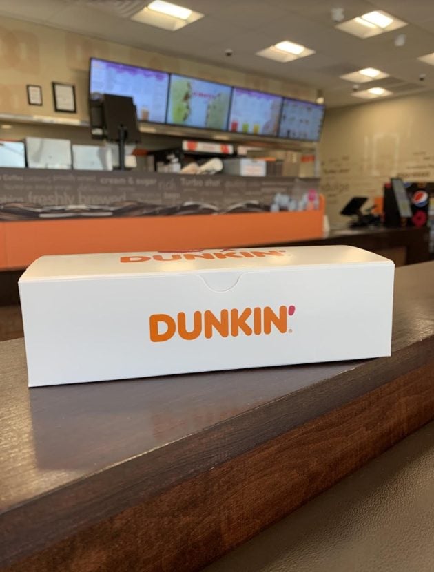 Dunkin Donuts box